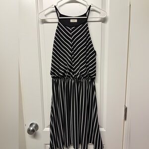 Black and White Striped Dress
